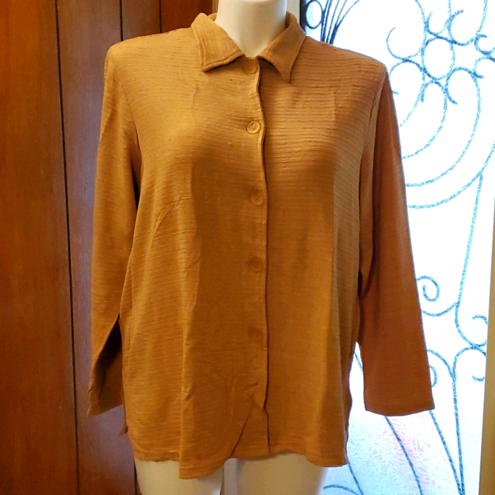 Golden long sleeve top
